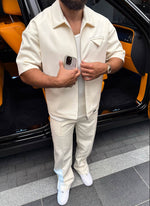 Twill Pocket Square Shirt - Ivory