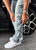 Vintage Carpenter Rivet Jeans - Blue