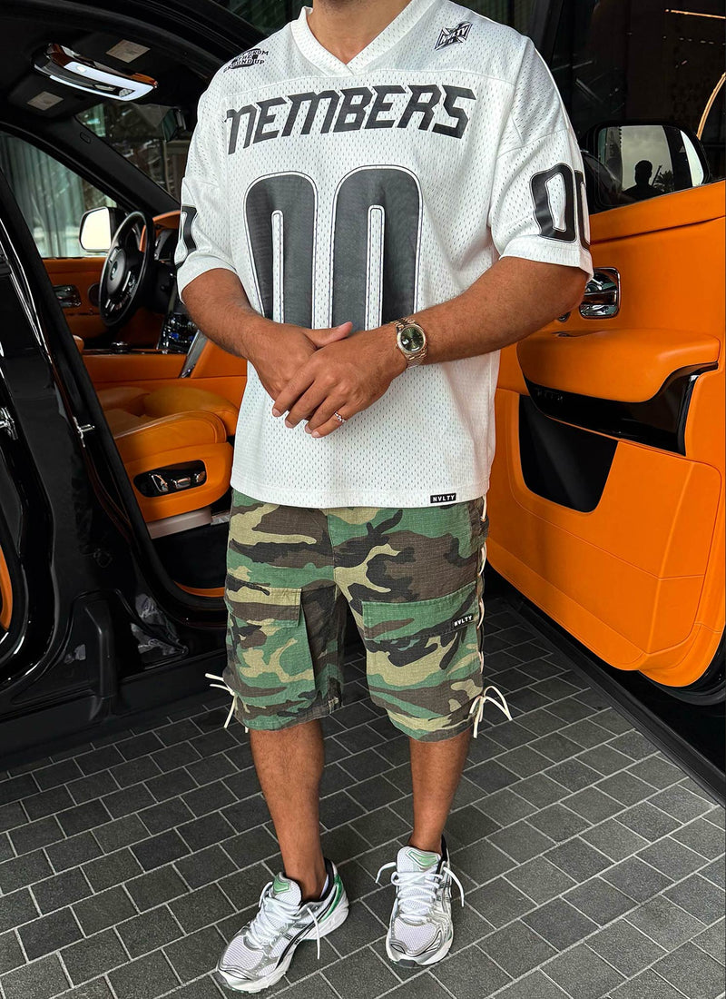 Vintage Lace Cargo Shorts - Camo