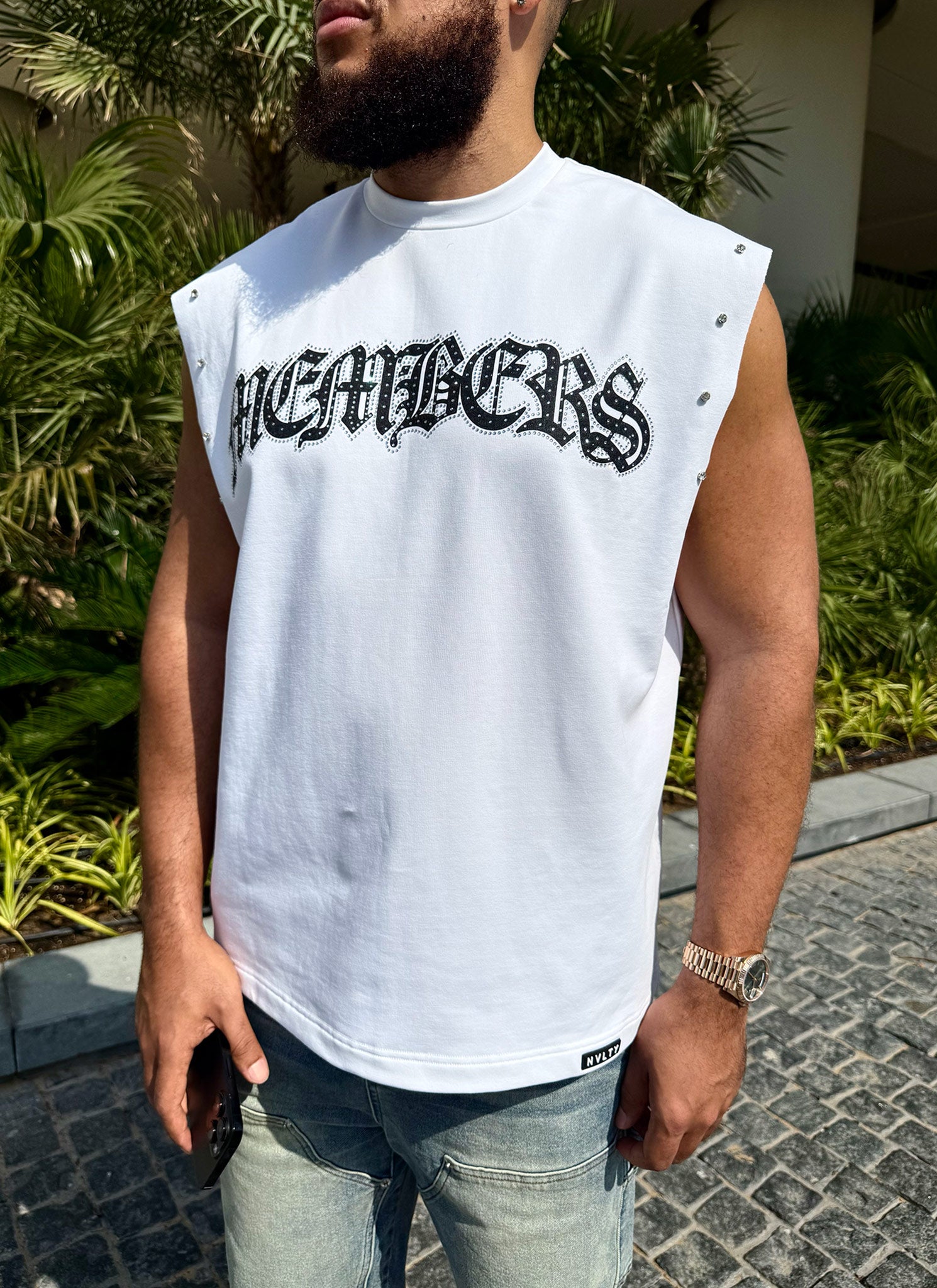 Members Built VVS Sleeveless T-Shirt - White