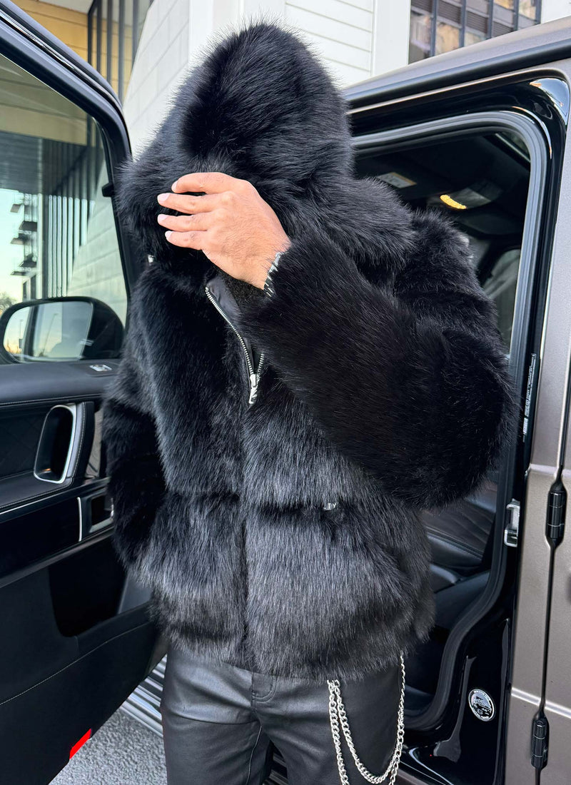 Fur Jacket - Black