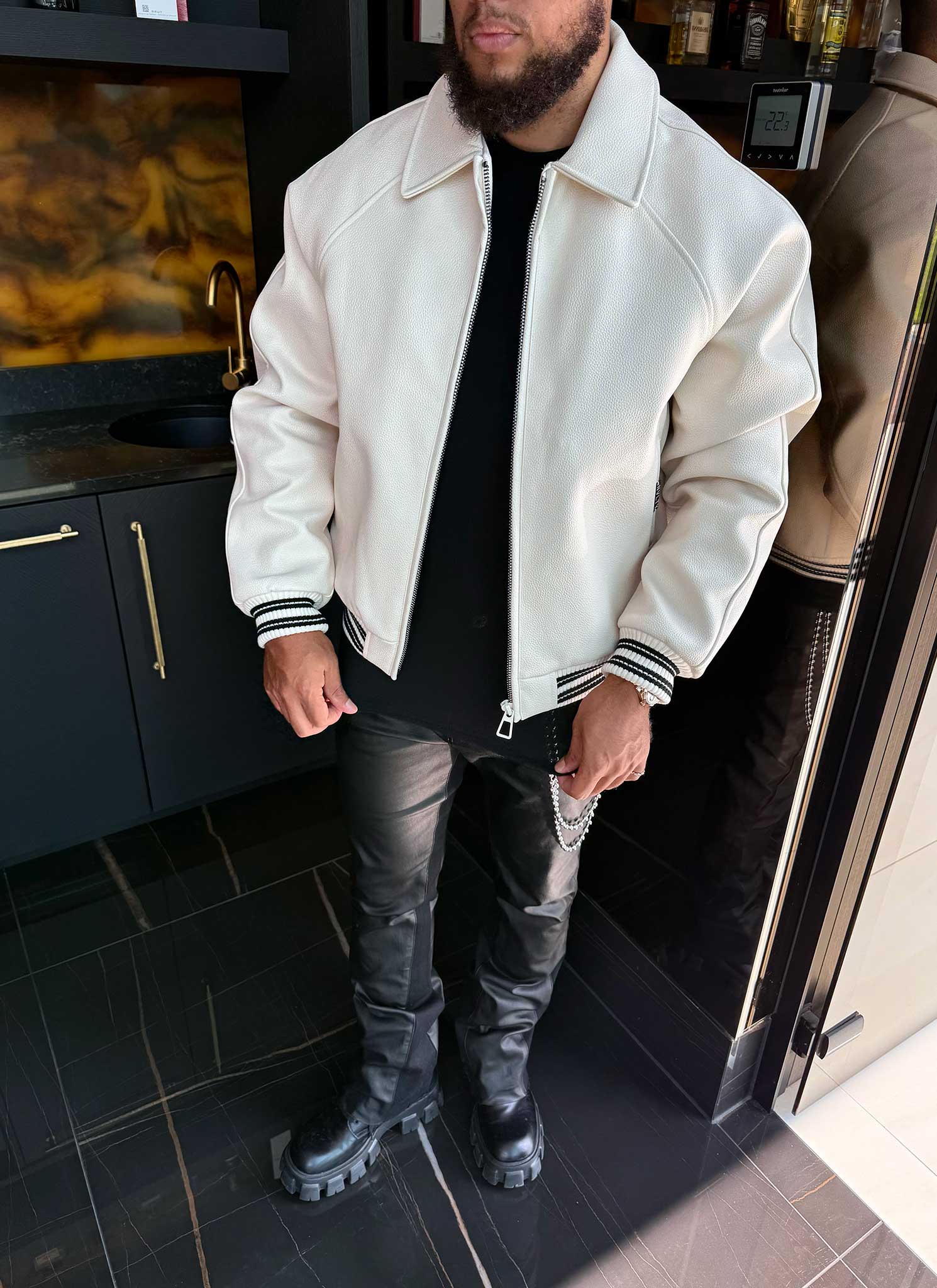 Aviator Jacket - Ivory – N V L T Y