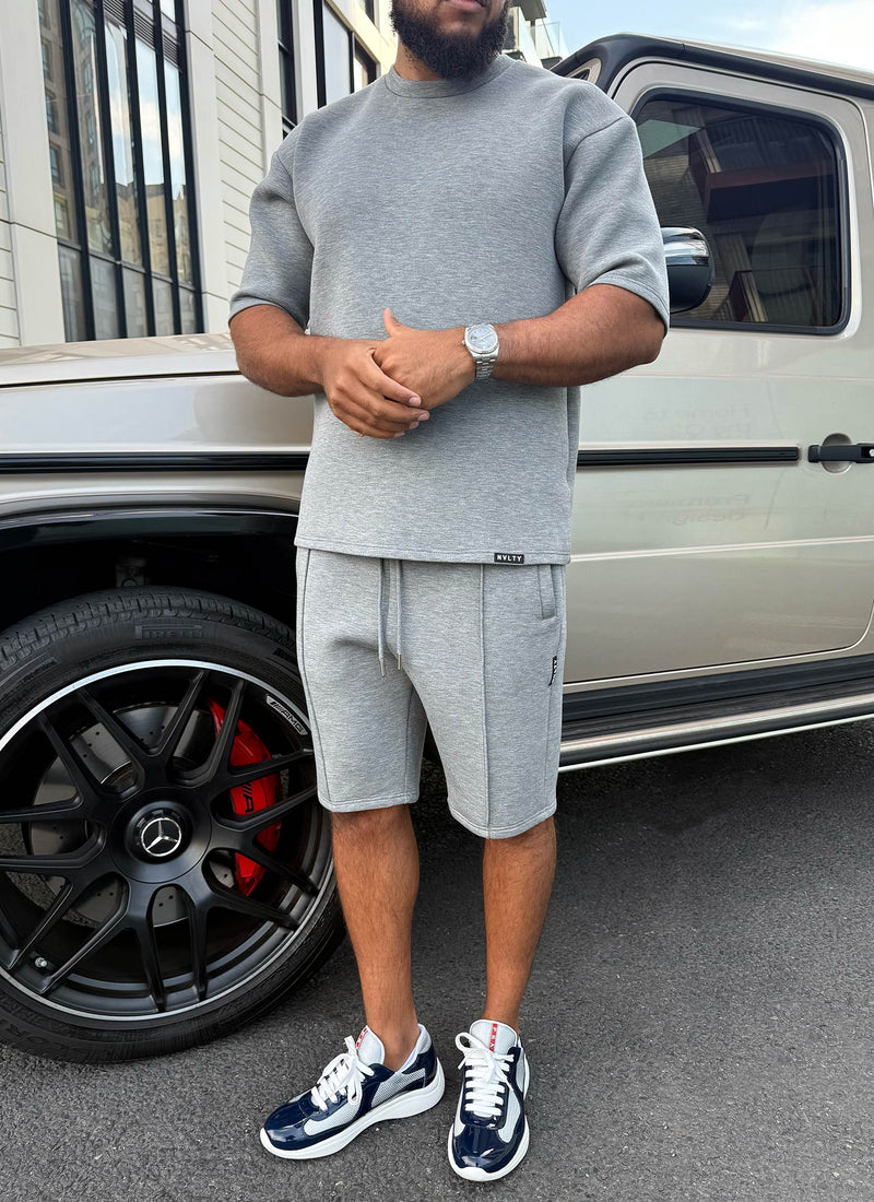Scuba Structured Shorts - Grey