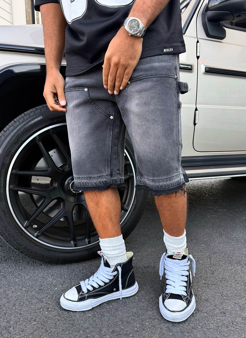 Vintage Carpenter Denim Shorts - Black