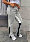 Vintage Flare Paint Joggers - Grey