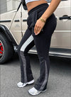Vintage Flare Paint Joggers - Black
