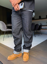 Structured Selvedge Jeans - Black