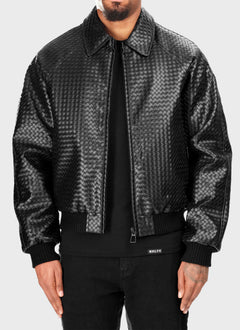 Interlock Aviator Jacket - Black