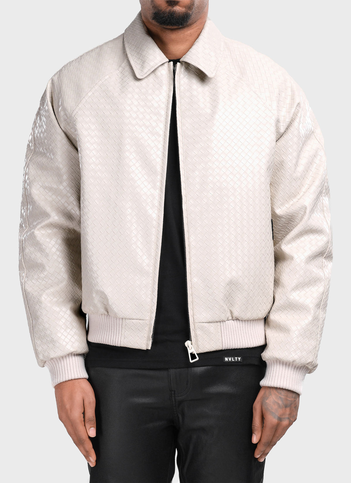 Interlock Aviator Jacket - Ivory