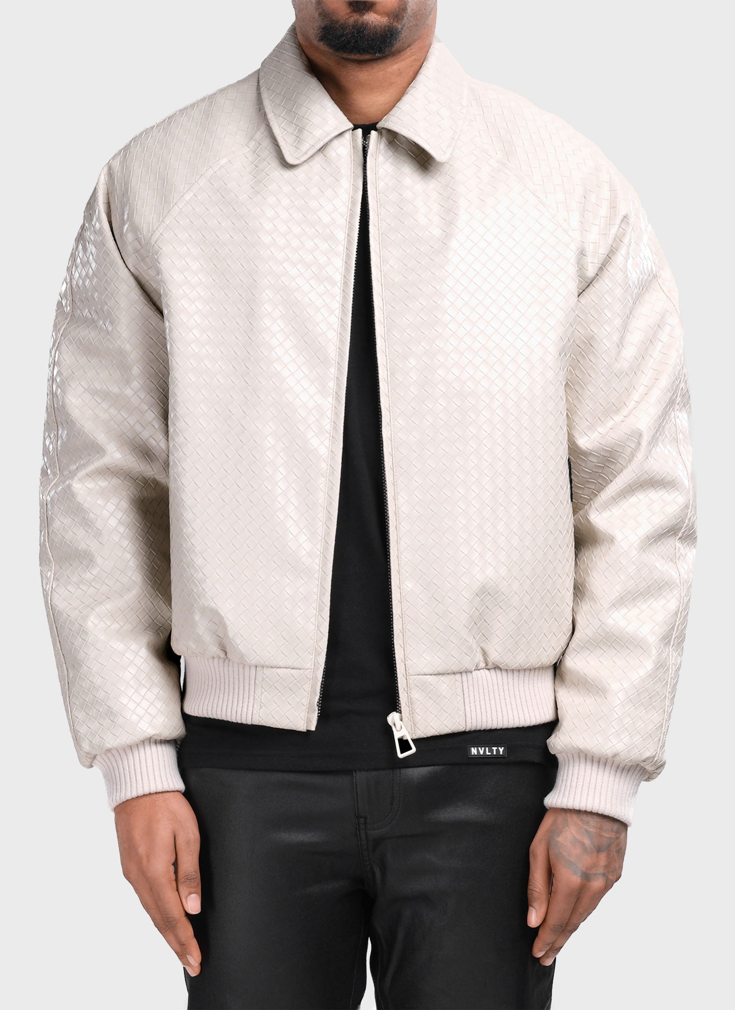 Interlock Aviator Jacket - Ivory