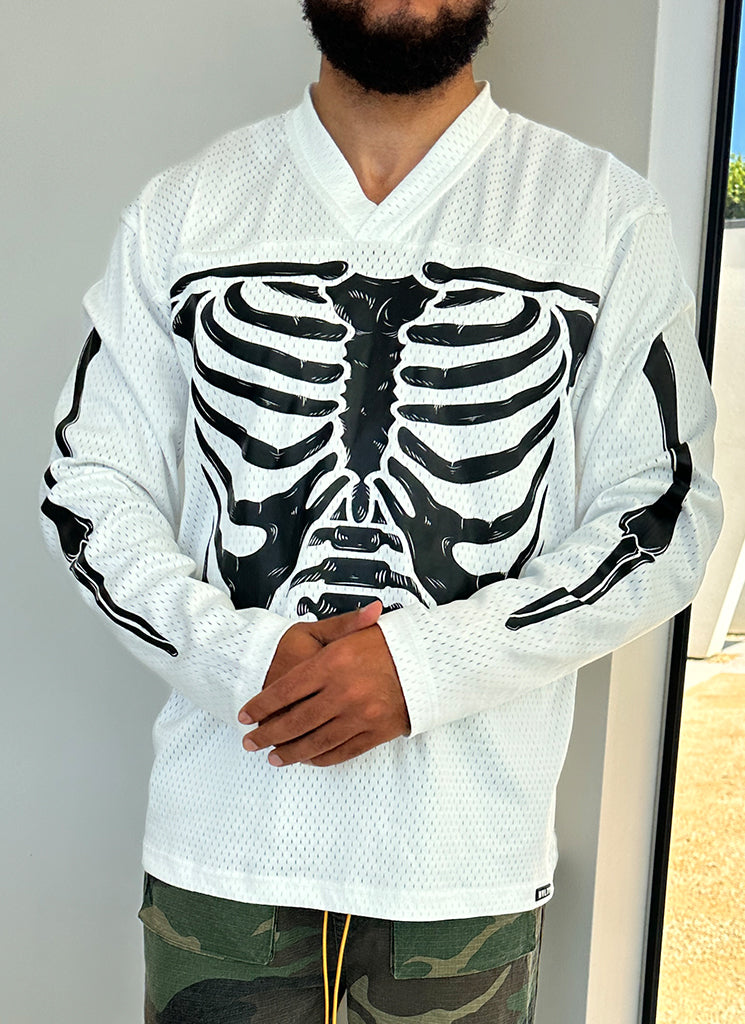 Vintage Skeleton Jersey - White – N V L T Y