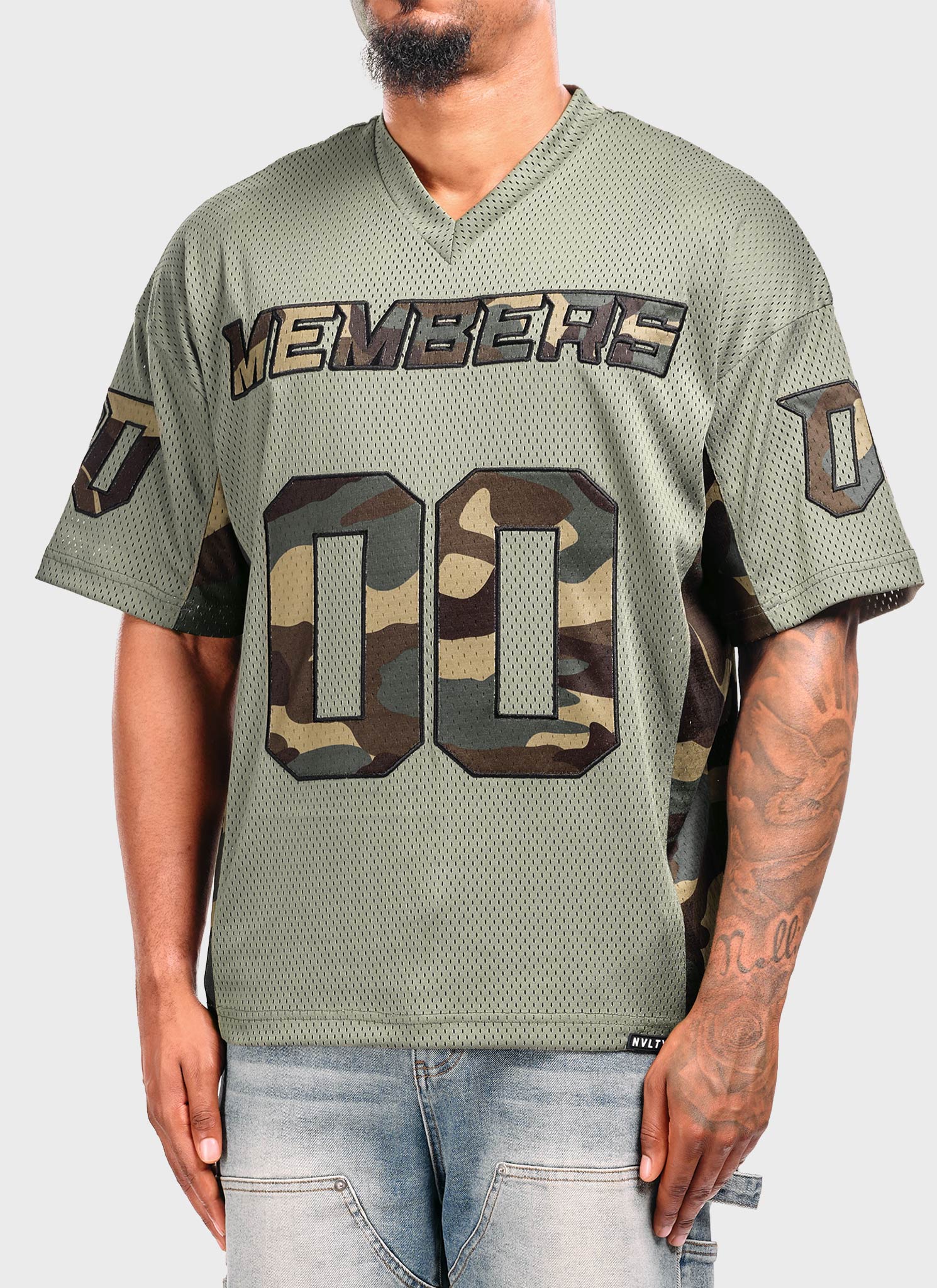 Members Camo Jersey - Khaki