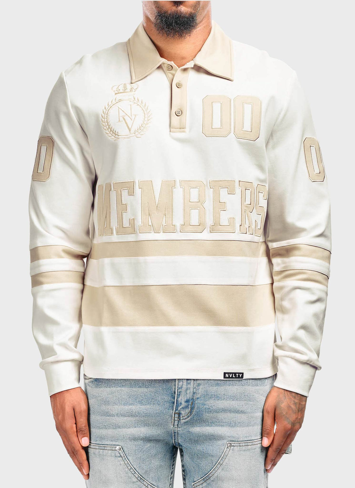Members Royal Rugby Shirt - Ivory