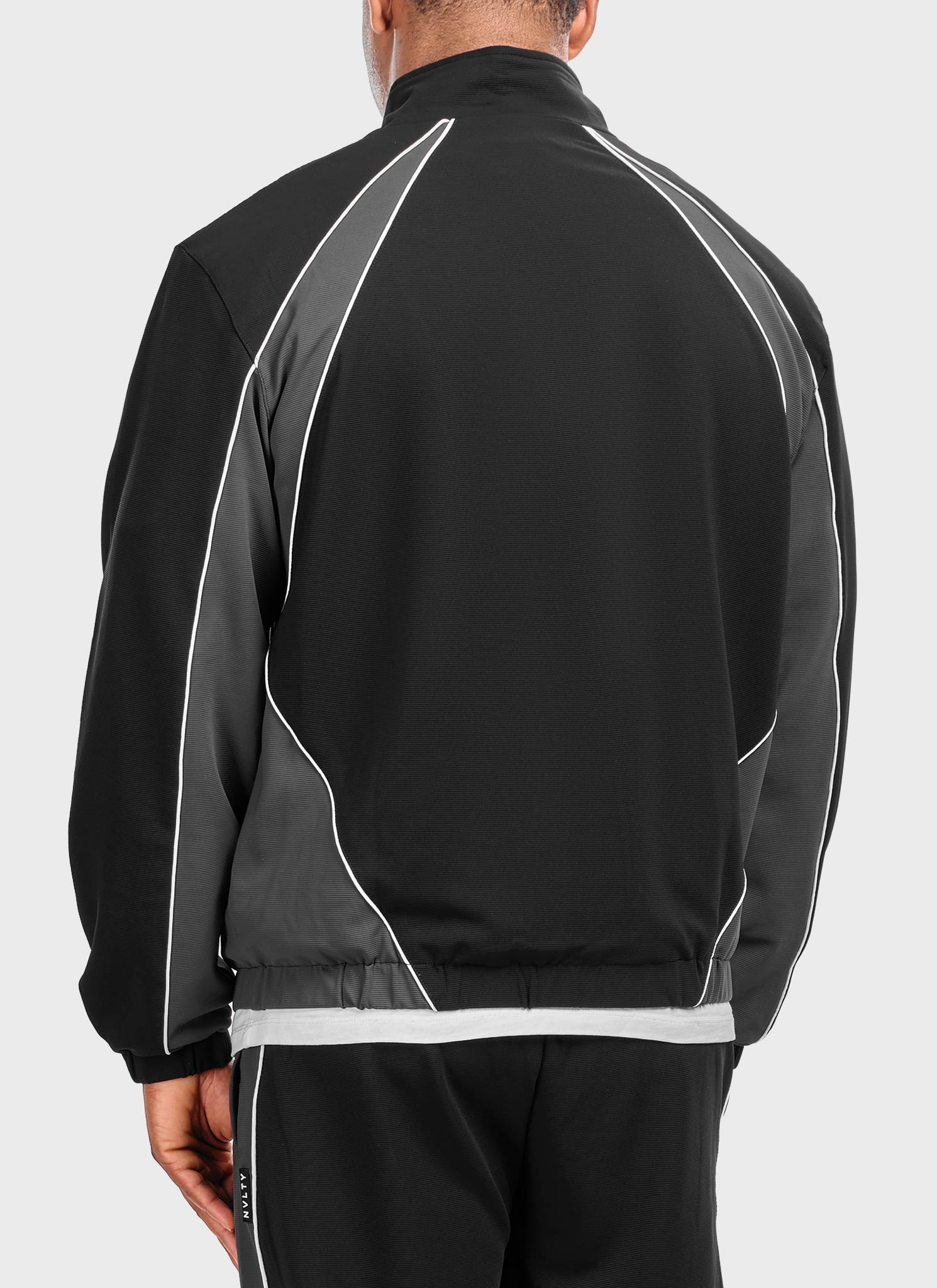 Athletic Track Jacket - Black