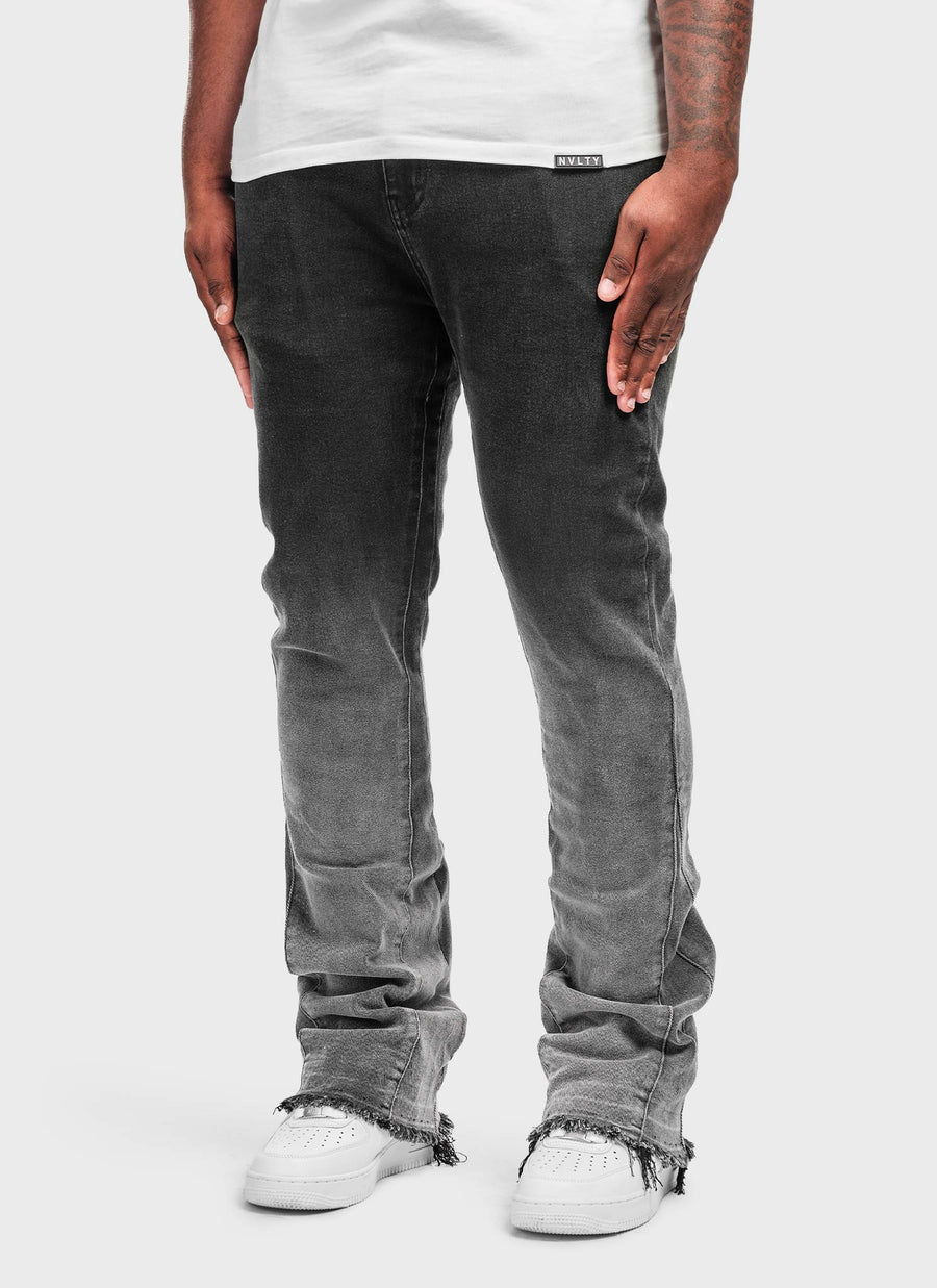 Vintage Flare Deep Fade Jeans - Black