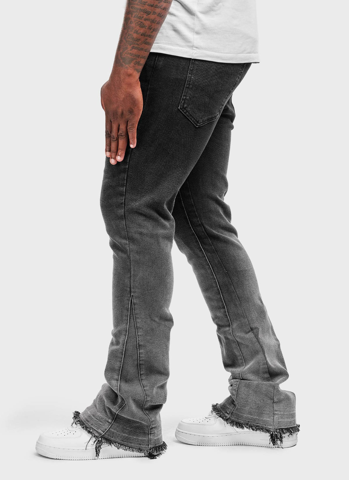 Vintage Flare Deep Fade Jeans - Black