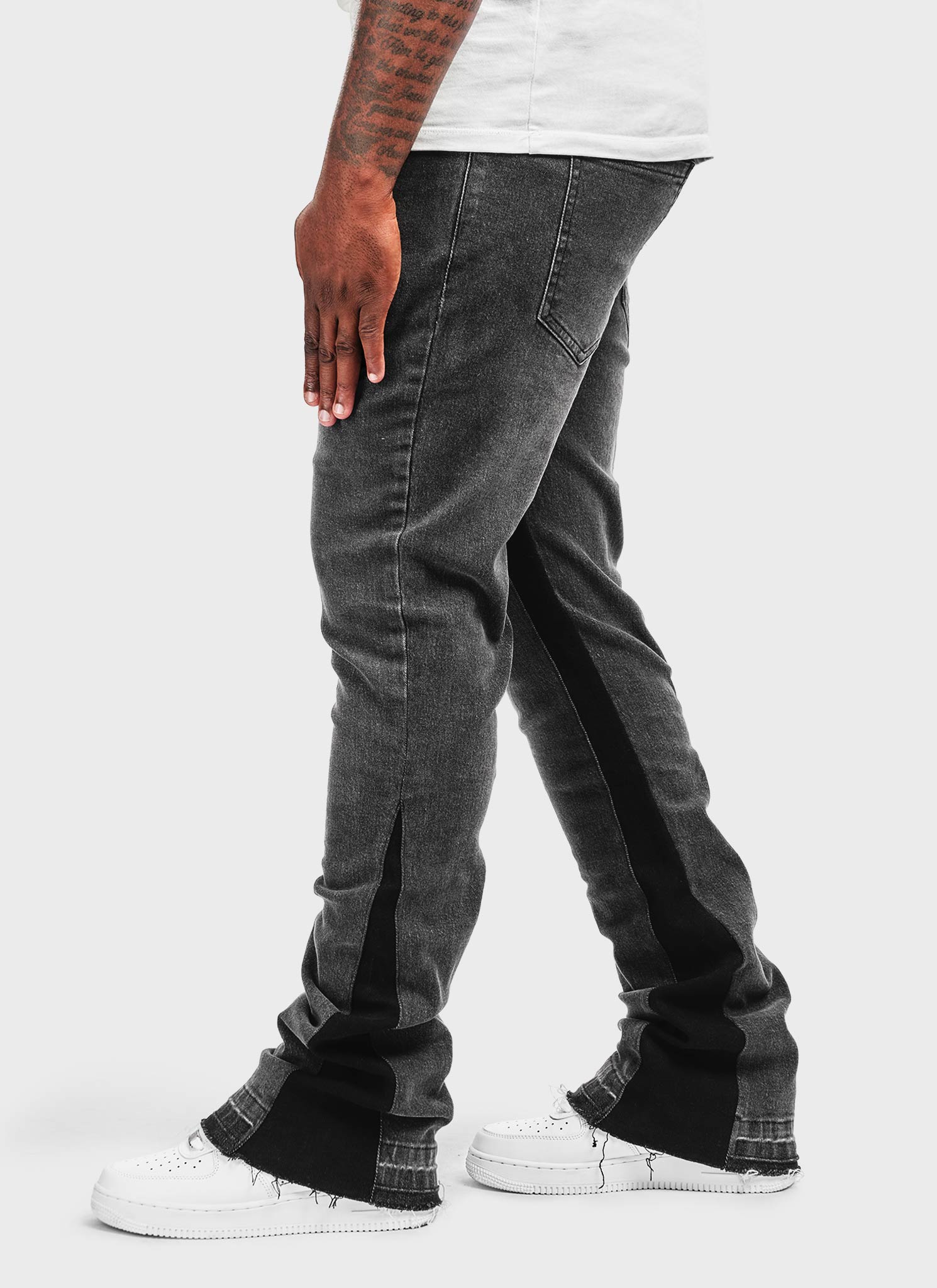Vintage Flare Jeans - Grey