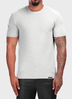 Knit Fitted T-Shirt - Grey
