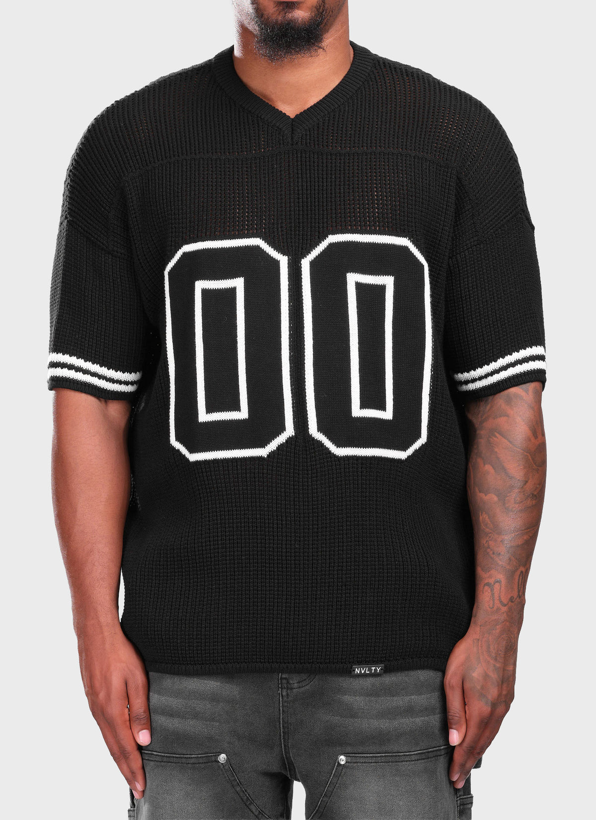 Knitted Members Jersey - Black
