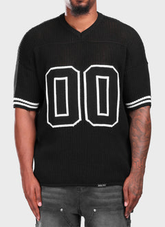 Knitted Members Jersey - Black