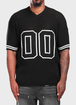 Knitted Members Jersey - Black