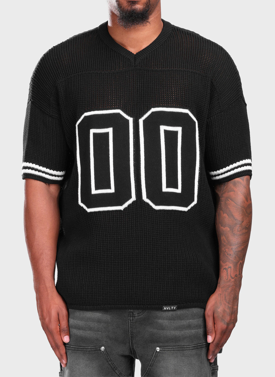 Knitted Members Jersey - Black