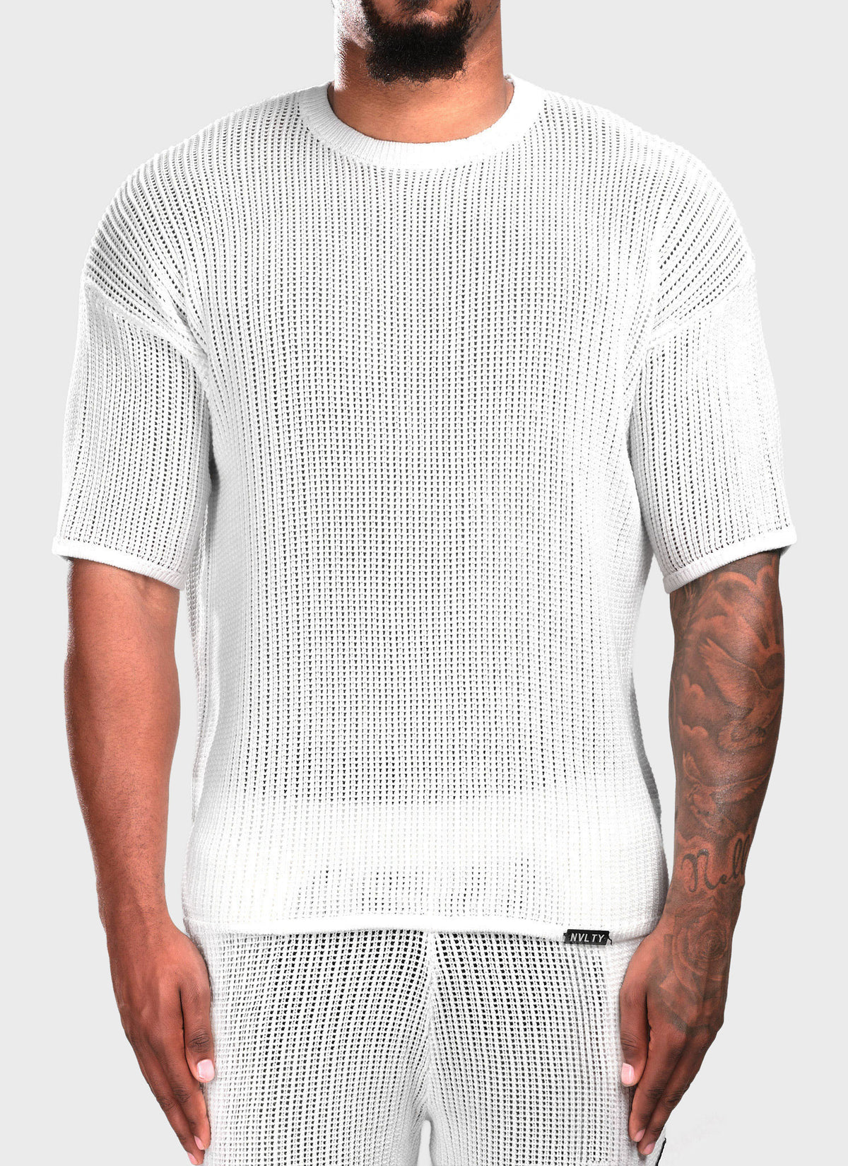Knitted T-Shirt - Ivory