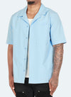 Essential Open Collar Shirt - Light Blue