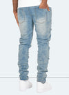 Repaired Paint Jeans - Light Blue