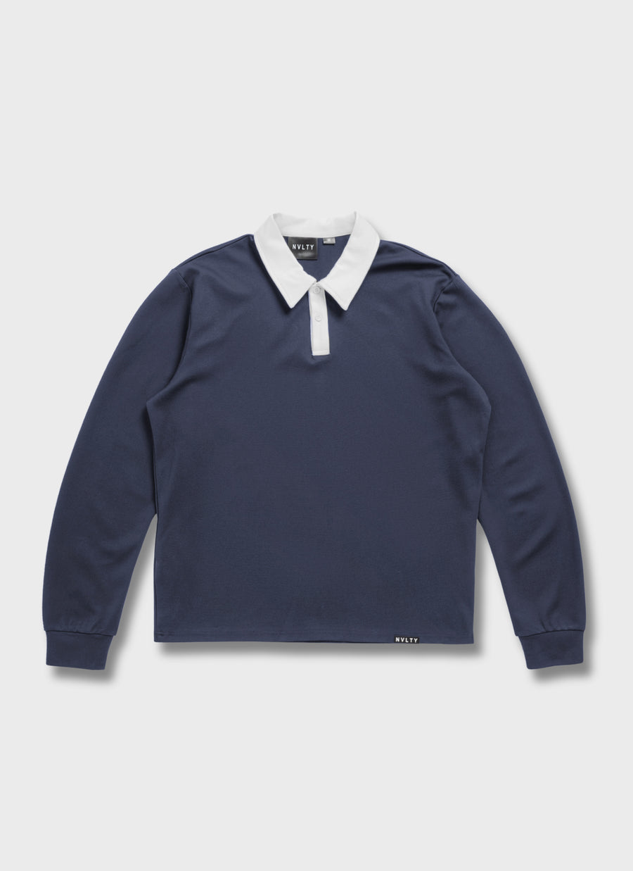Luxe Rugby Shirt - Navy