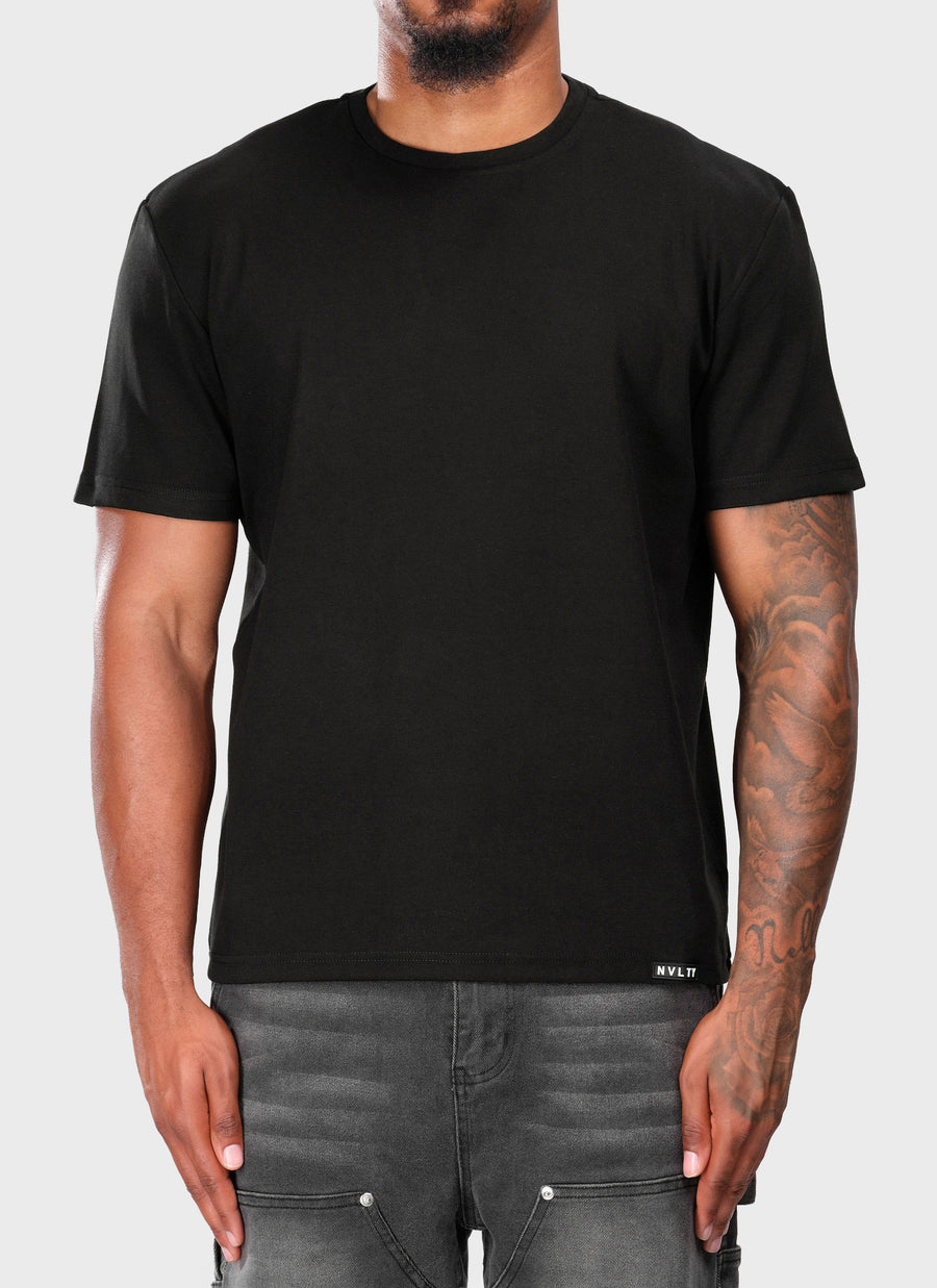 Luxe Cotton T-Shirt - Black