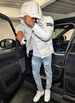 Paint Puffer Jacket - Off White