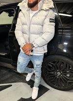 Paint Puffer Jacket - Off White