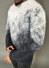 Mohair Gradient Sweater - Black/Grey