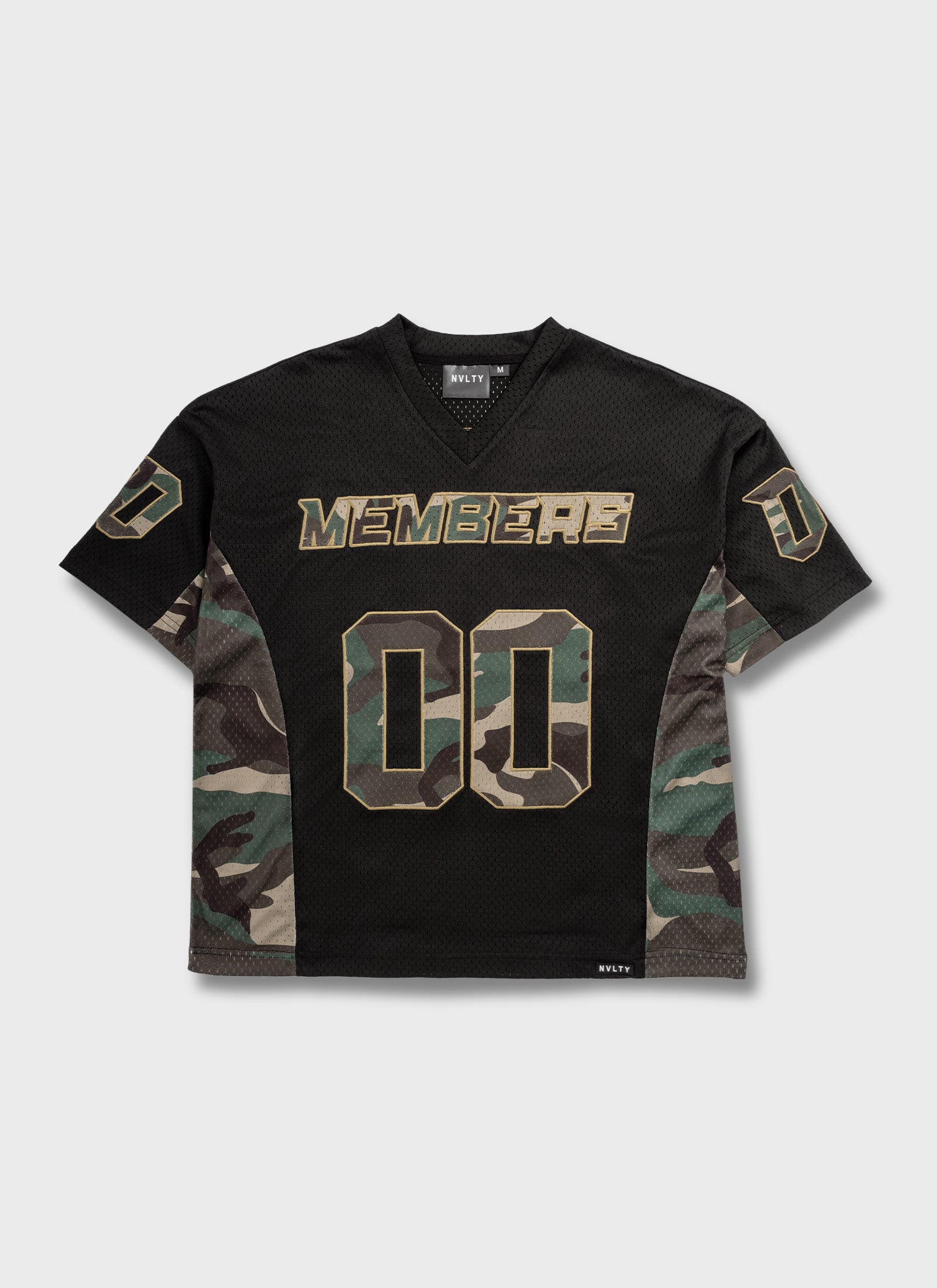 Members Camo Jersey - Black