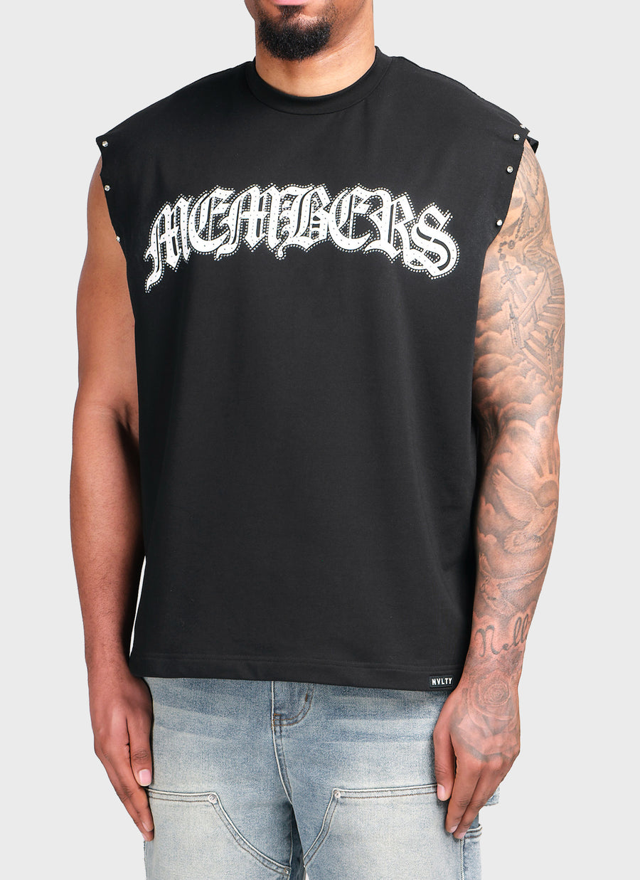 Members Built VVS Sleeveless T-Shirt - Black