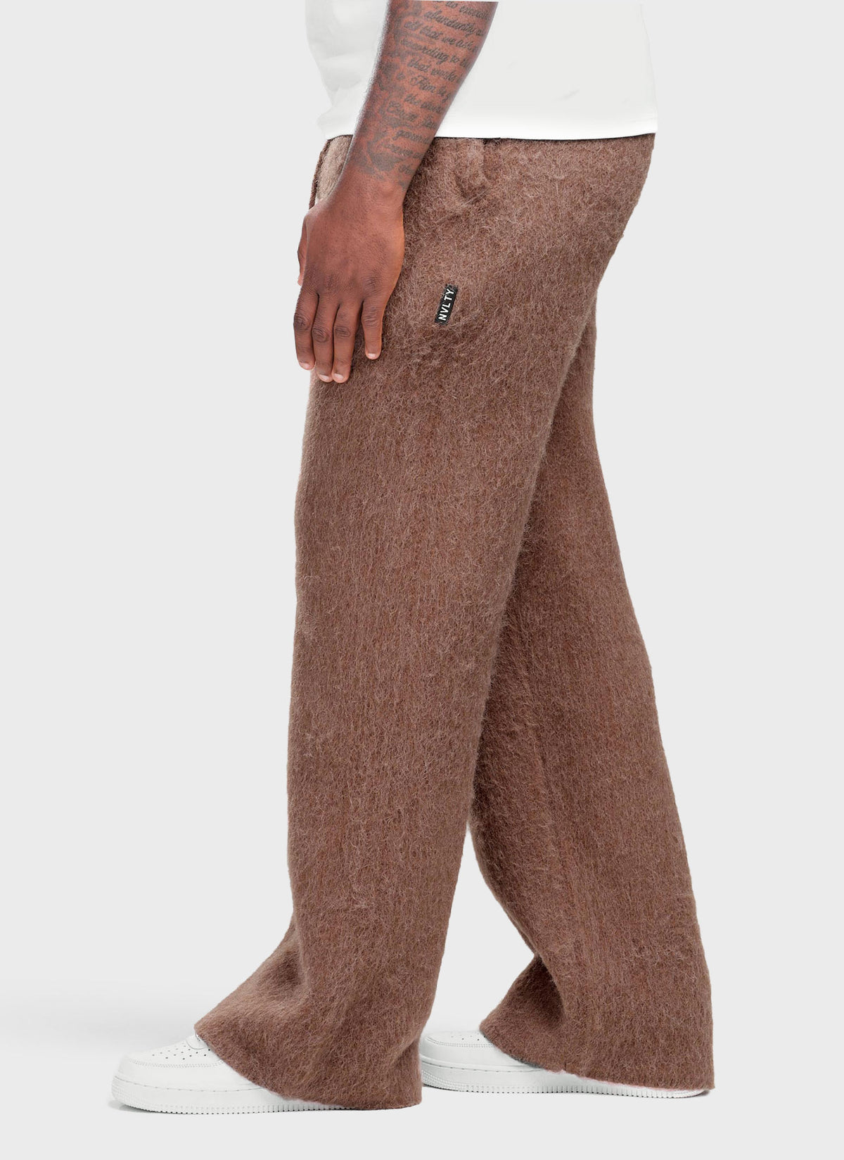 Mohair Joggers - Brown