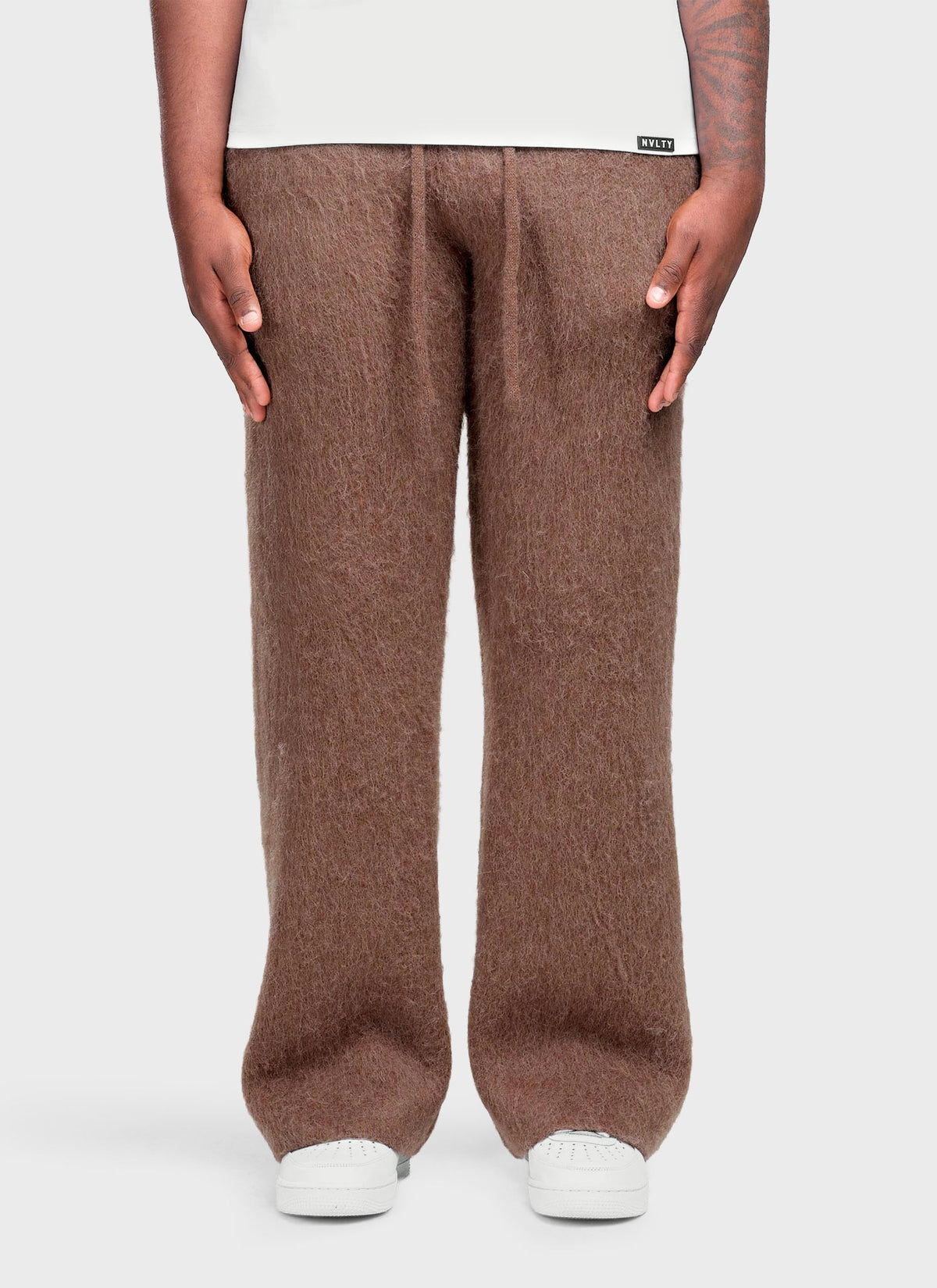 Mohair Joggers - Brown
