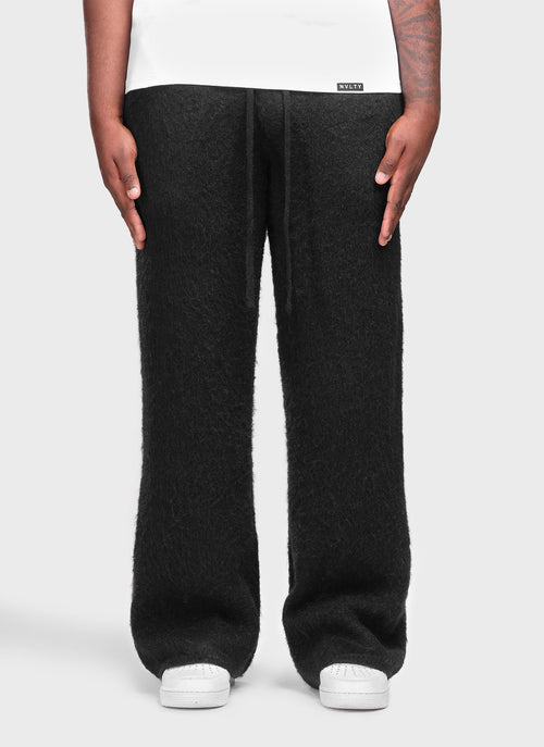 Mohair Joggers - Black