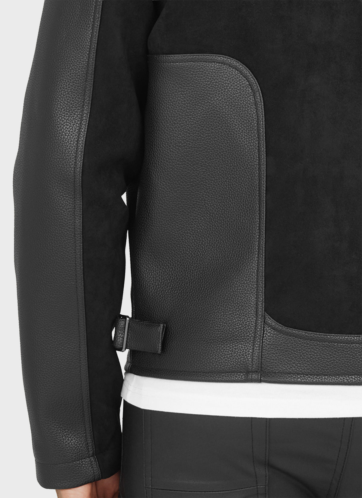 Moto Biker Jacket - Black