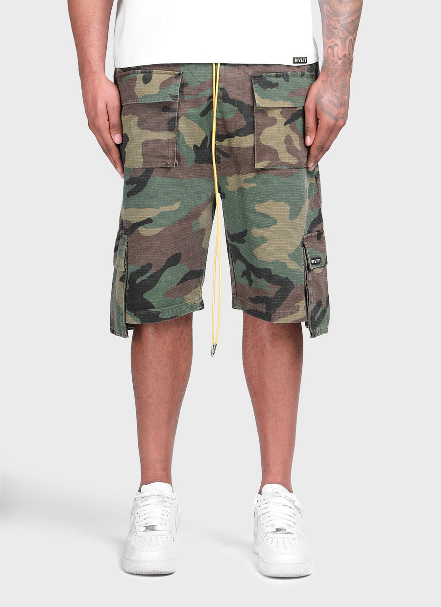 Vintage 4 Pocket Cargo Shorts - Camo