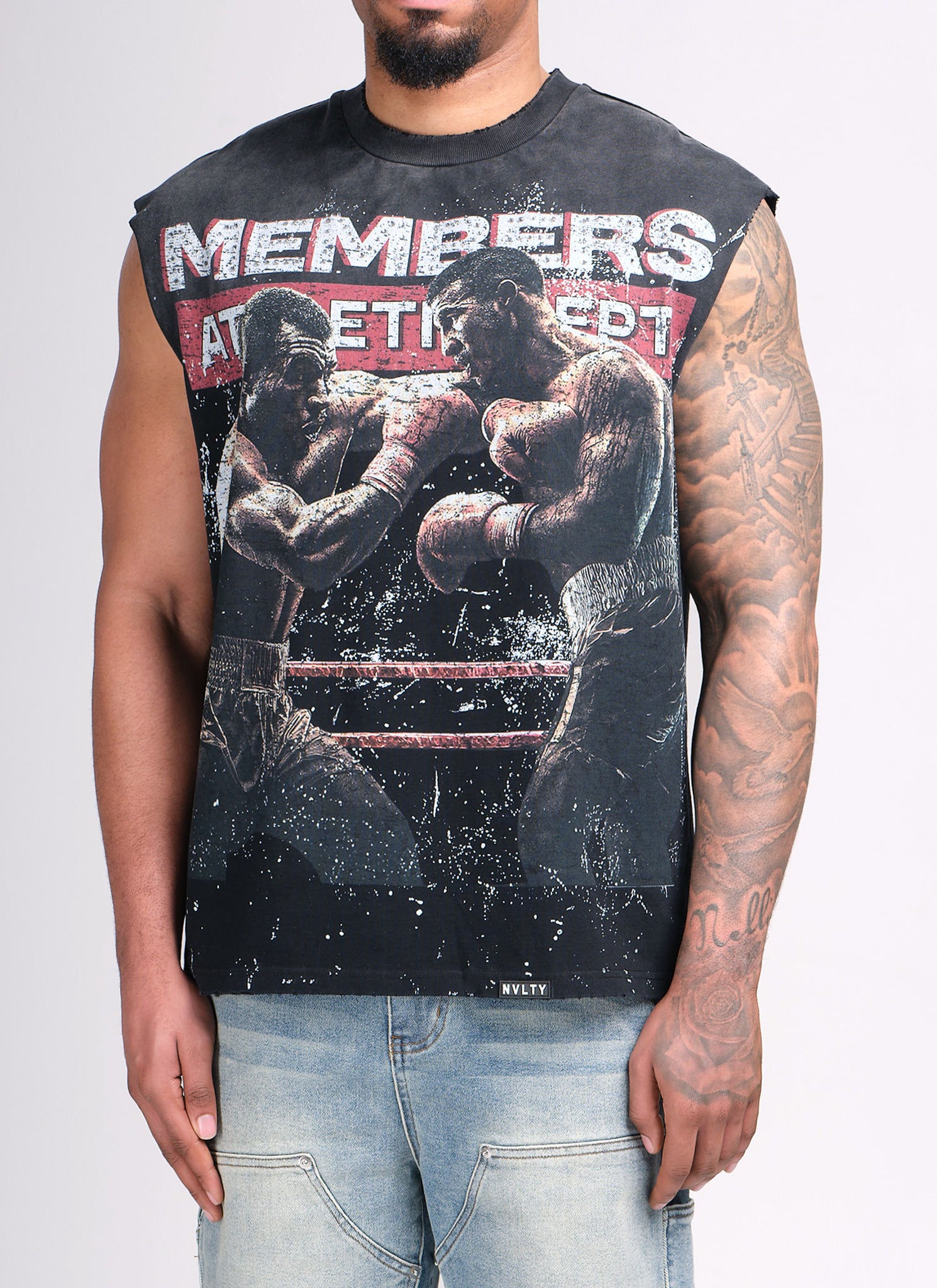 Members Athletic Dept Sleeveless T-Shirt - Black