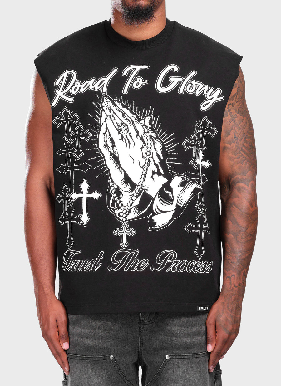 Road To Glory Sleeveless T-Shirt - Black
