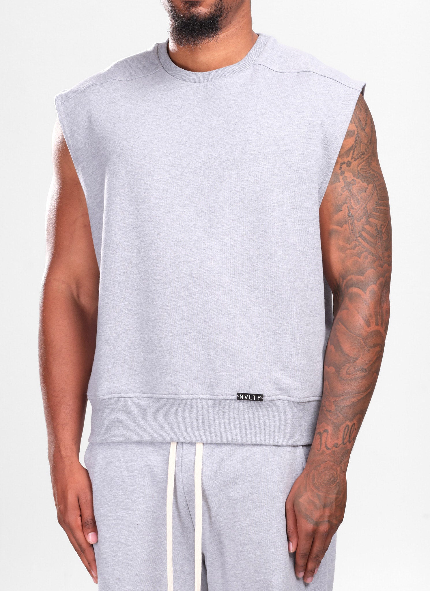 Sleeveless Sweatshirt - Grey – N V L T Y