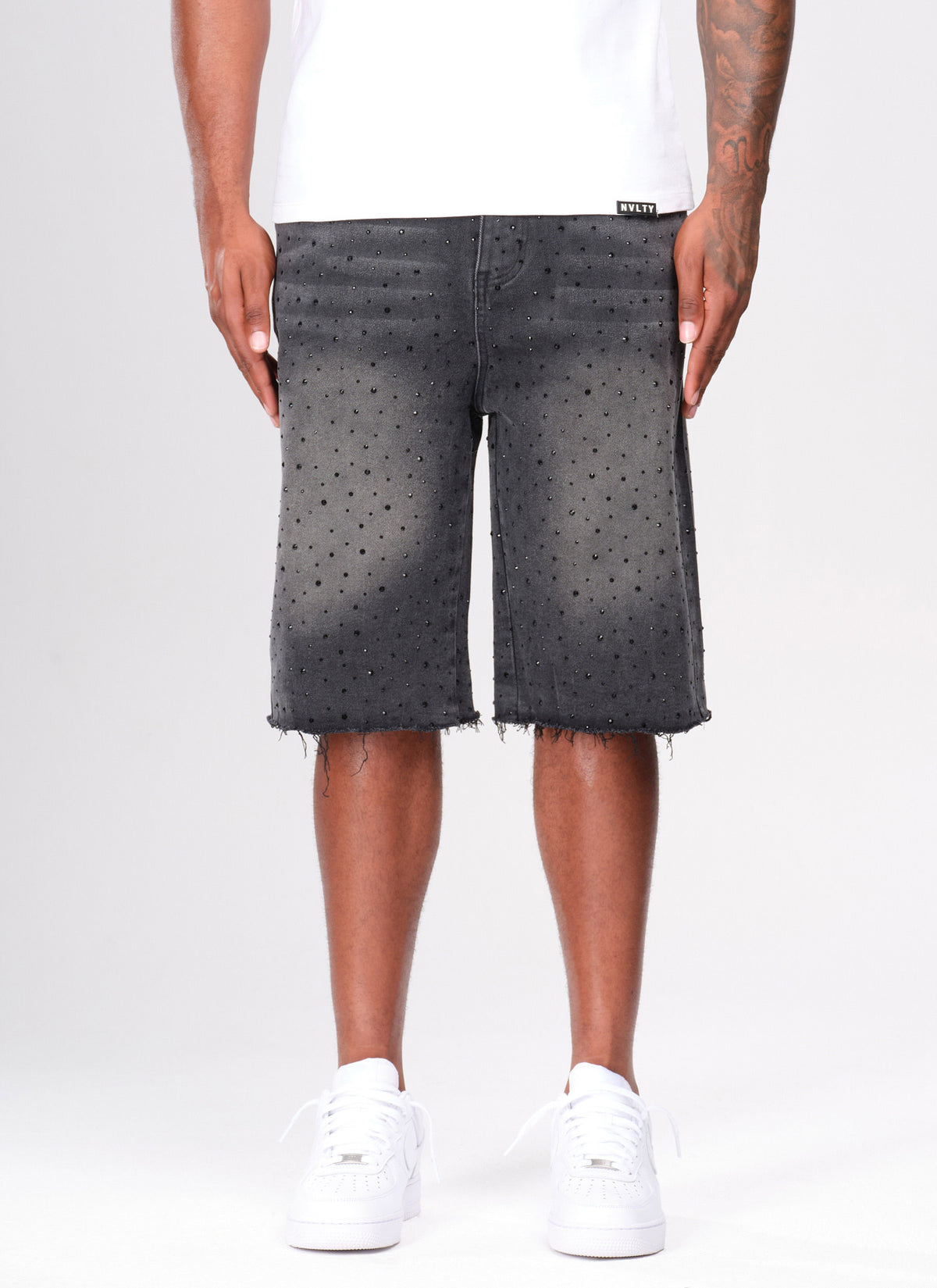 Vintage Flooded VVS Denim Shorts - Black