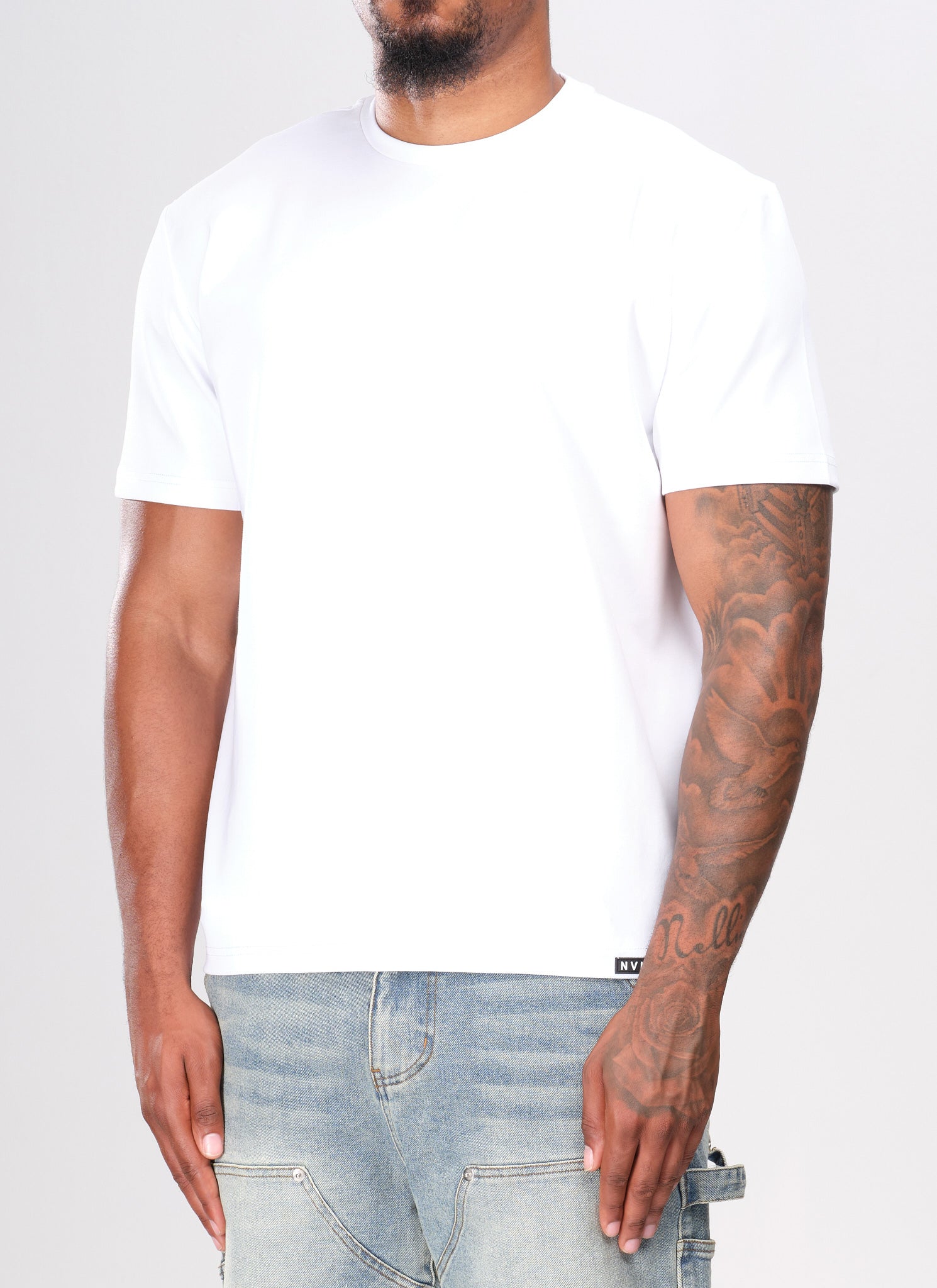 Luxe Cotton T-Shirt - White – N V L T Y