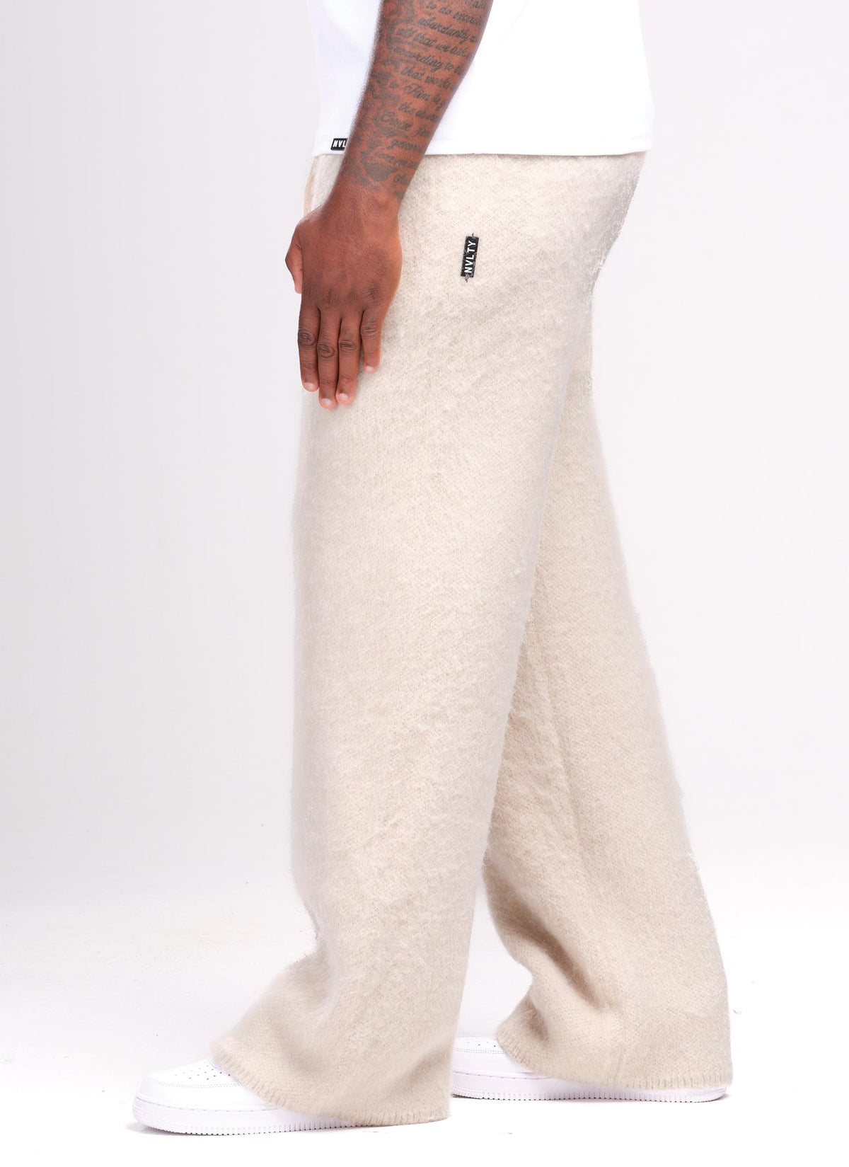 Mohair Joggers - Ivory