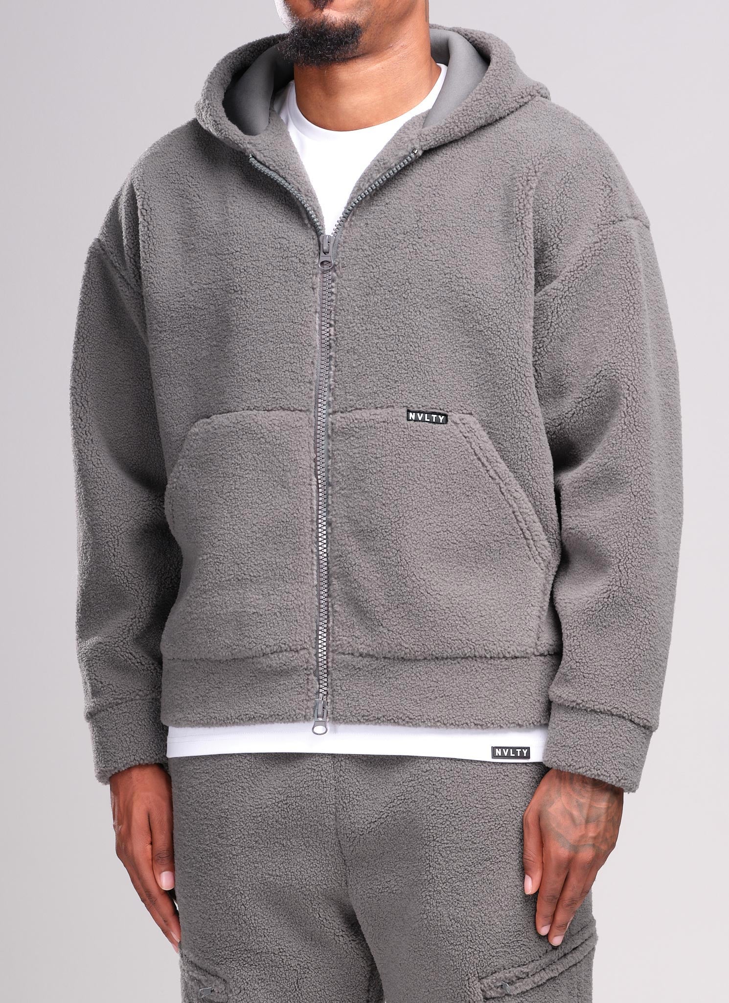 NEIGHBORHOOD ダークグレー スウェット Sherpa Zip Hoodie - Grey – N V L T Y