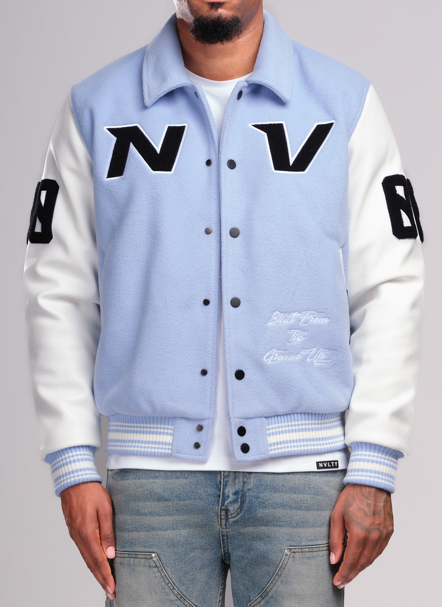 All Star Varsity Jacket - Baby Blue