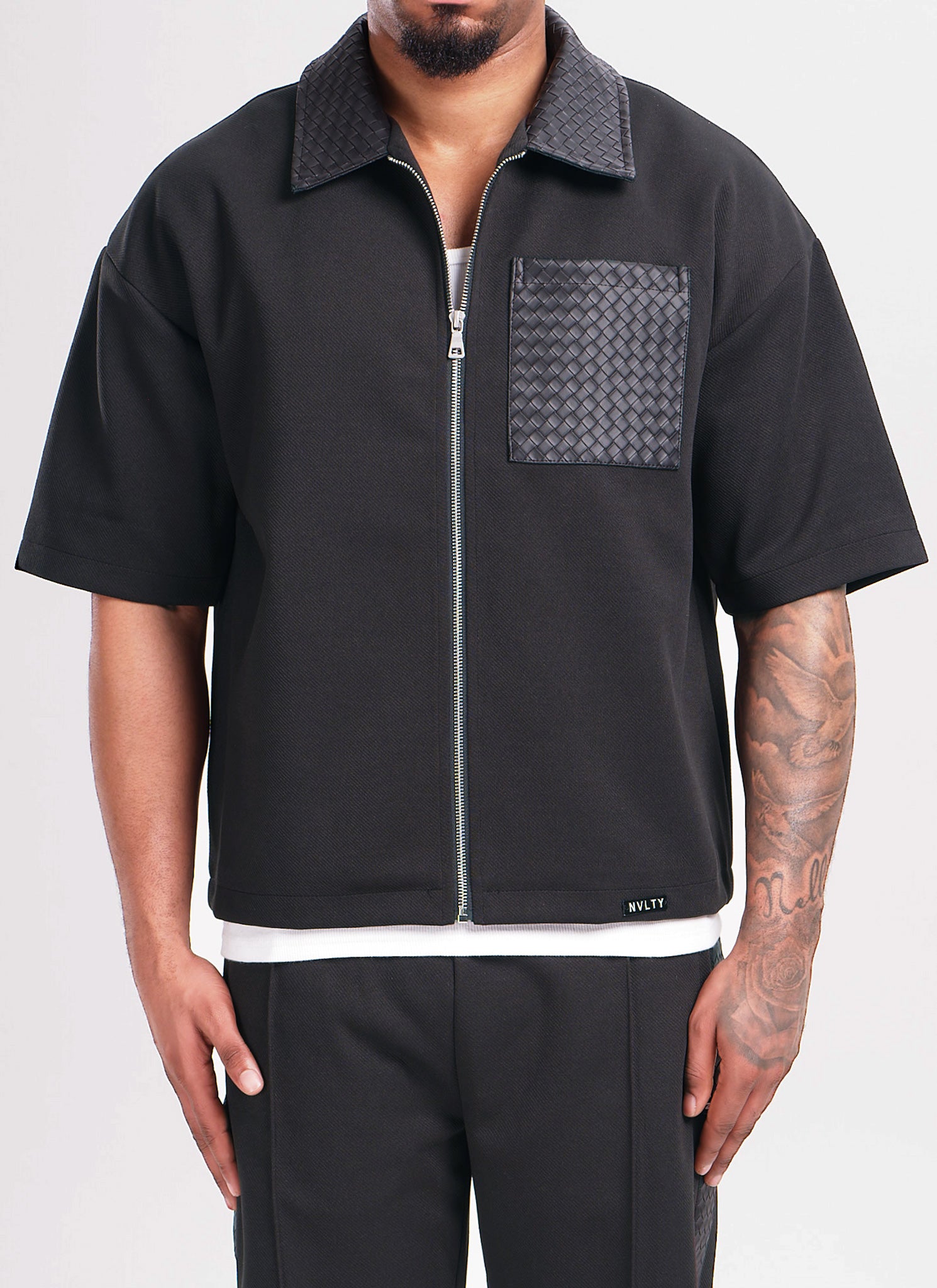 Twill Interlock Shirt - Black